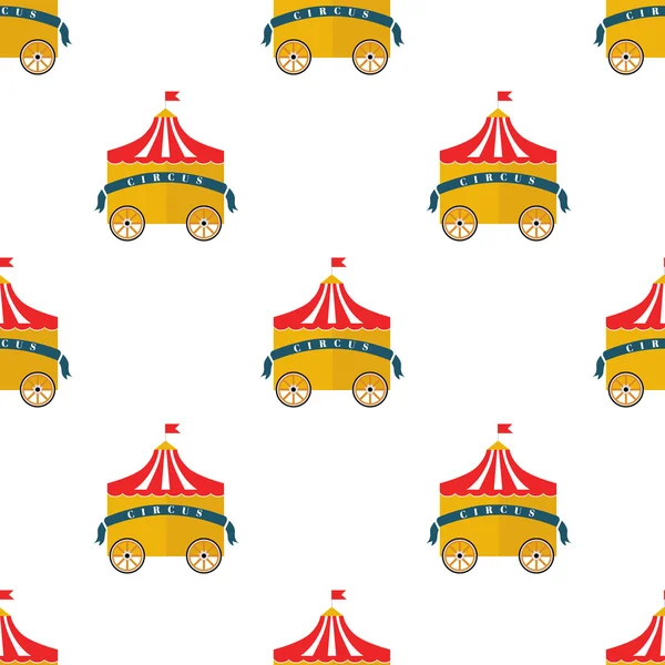 Kleur mobiele circus pictogram — Stockvector