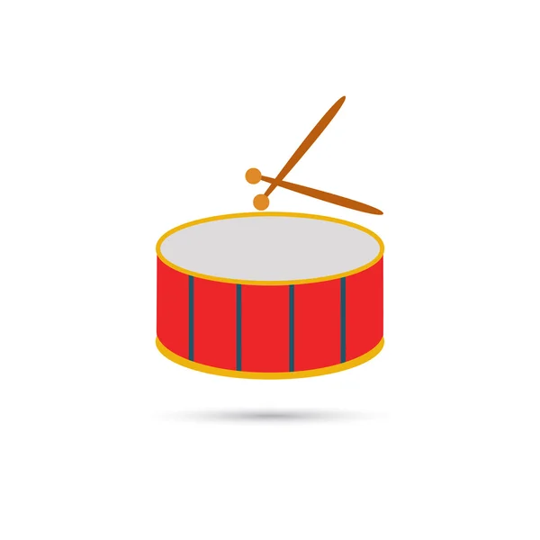 Кольорова піктограма барабана цирку — стоковий вектор