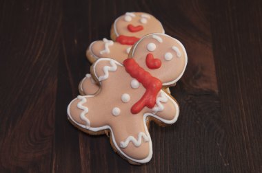 İki gingerbread çerezleri, yakın çekim