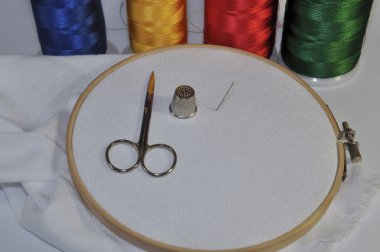 Nakış için farklı öğeler kümesi.