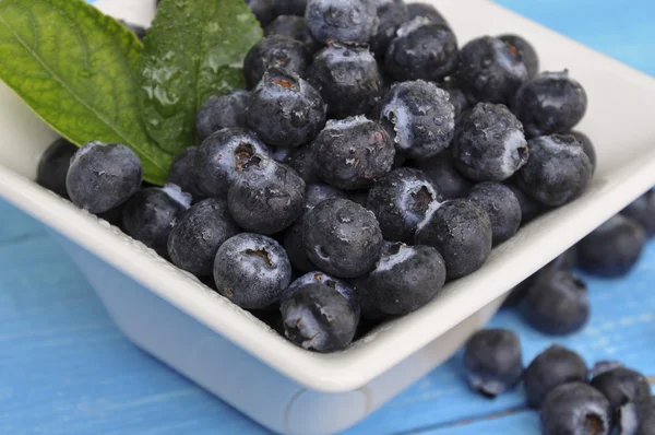 Blueberry antioxidáns szerves superfood egy tál — Stock Fotó