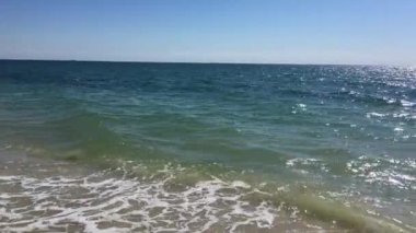 Deniz panorama yaz yaz güneşli bir günde