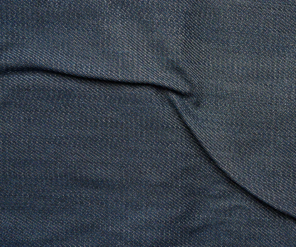 Niebieska Konsystencja Jeansów Materiał Szycia Pełna Ramka Zbliżenie — Zdjęcie stockowe