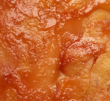 Dilimli ayva reçeli dokusu, tam çerçeve, kapat