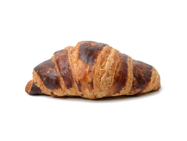 Baked Croissant Isolated White Background Close — Stock Photo, Image