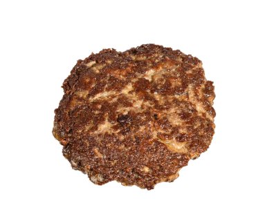 Beyaz arka planda izole edilmiş kızarmış domuz pirzolası.