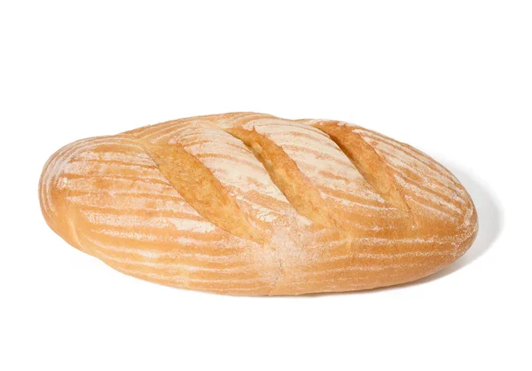 Roti Panggang Oblong Yang Terbuat Dari Tepung Gandum Putih Pada — Stok Foto