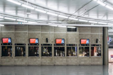 Montreal, Kanada - 14 Ağustos 2025 Olimpiyat Stadyumu 'nda bilet sayımı