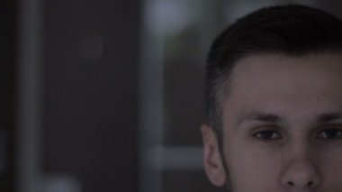 İçinde çok yakın zoom değeri bir göz - bir sinek gibi mans