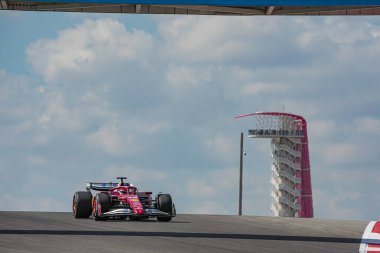  Charles Leclerc (MON) - Scuderia Ferrari - Ferrari SF-25 - Ferrari 17.10.2025, Circuit of The Americas, Austin, Formula 1 MSC Cruises United States Grand Prix 2025, Austin, TX