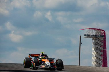  Lando Norris (GBR) - McLaren Formula 1 Takımı - McLaren MCL39 - Mercedes 17.10.2025, Circuit of The Americas, Austin, ForMULA 1 MSC CRUISES UNITED STATES GRAND PRIX 2025, im Bild during the Formula 1 MSC Cruises United States Grand Prix 2025, Austin