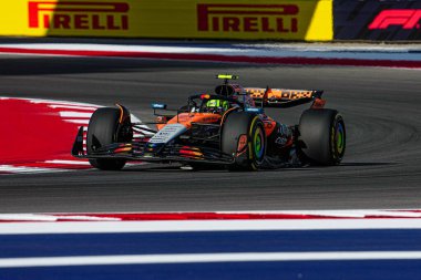  Lando Norris (GBR) - McLaren Formula 1 Ekibi - McLaren MCL39 - Mercedes17.10.2025, Circuit of The Americas, Austin, eski MSC CRUISES BİRLİK ÜNİMLER GERÇEĞİ PRIX 2025, im Bild