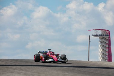  Charles Leclerc (MON) - Scuderia Ferrari - Ferrari SF-25 - Ferrari 17.10.2025, Circuit of The Americas, Austin, Formula 1 MSC Cruises United States Grand Prix 2025, Austin, TX