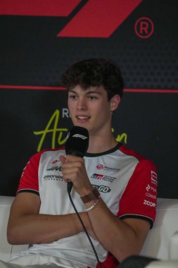  Oliver Bearman (GBR) - Formula 1 MSC Cruises United States Grand Prix 2025, Austin, TX, ABD, 16-18 Ekim 2025 tarihleri arasında Haas F1 Team. 2025 FIA Formula 1 Dünya Şampiyonasının 19. Raundu.
