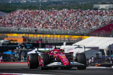  Charles Leclerc (MON) - Scuderia Ferrari - Ferrari SF-25 - Ferrari 17.10.2025, Circuit of The Americas, Austin, Formula 1 MSC Cruises United States Grand Prix 2025, Austin, TX