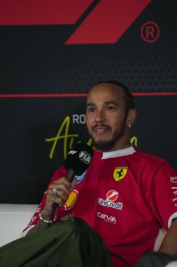  Lewis Hamilton (GBR) - Scuderia Ferrari - Ferrari SF-25 - Ferrari Formula 1 MSC Cruises United States Grand Prix 2025, Austin, TX, ABD, 16-18 Ekim 2025 tarihleri arasında. 2025 FIA Formula 1 Dünya Şampiyonasının 19. Raundu.