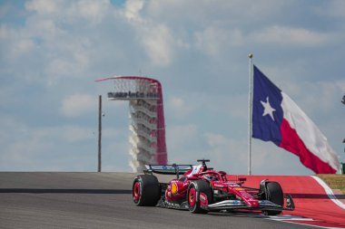  Charles Leclerc (MON) - Scuderia Ferrari - Ferrari SF-25 - Ferrari 17.10.2025, Circuit of The Americas, Austin, Formula 1 MSC Cruises United States Grand Prix 2025, Austin, TX