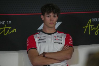  Oliver Bearman (GBR) - Formula 1 MSC Cruises United States Grand Prix 2025, Austin, TX, ABD, 16-18 Ekim 2025 tarihleri arasında Haas F1 Team. 2025 FIA Formula 1 Dünya Şampiyonasının 19. Raundu.