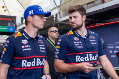  Max Verstappen (NED) - Oracle Red Bull Racing - Red Bull RB21 - Honda RBPT Formula 1 MSC Cruises Grande Premio de Sao Paulo 2025, Sao Paulo, Brasil, Autodromo Jose Carlos Pace 6-9 Kasım 2025 tarihleri arasında. Round 21 of 24 the 2025 FIA Formu