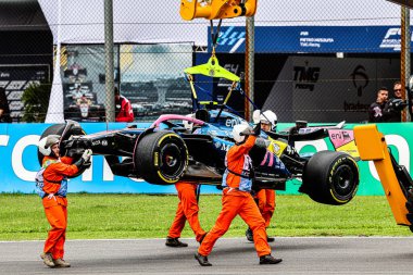  Franco Colapinto (ARG) - Formula 1 MSC Cruises Grande Premio de Sao Paulo 2025, Sao Paulo, Brasil, Autodromo Jose Carlos Pace 6-9 Kasım 2025 tarihleri arasında gerçekleşen kazadan sonra Alpine F1. 2025 FIA Formula 1 Dünya Şampiyonası 21. Raund