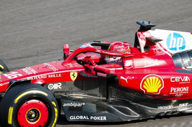  Charles Leclerc (MON) - Scuderia Ferrari - Ferrari SF-25 - Ferrari Formula 1 MSC Cruises Grande de de Sao Paulo 2025, Sao Paulo, Brasil, Autodromo Jose Carlos Pace 6-9 Kasım 2025 tarihleri arasında. Round 21 of 24 the 2025 FIA For