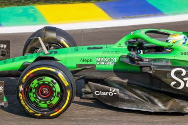 Gabriel Bortoleto (BRA) Formula 1 MSC Cruises Grande Premio de Sao Paulo 2025, Sao Paulo, Brasil, Autodromo Jose Carlos Pace 6-9 Kasım 2025 tarihleri arasında F1 Team Sauber. 2025 FIA Formula 1 Dünya Şampiyonu 'nun 21. Raundu