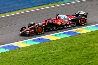  Charles Leclerc (MON) - Scuderia Ferrari - Ferrari SF-25 - Ferrari Formula 1 MSC Cruises Grande Premio de Sao Paulo 2025, Sao Paulo, Brasil, Autodromo Jose Carlos Pace 6-9 Kasım 2025 tarihleri arasında. Round 21 of 24 the 2025 FIA Formula 1 W