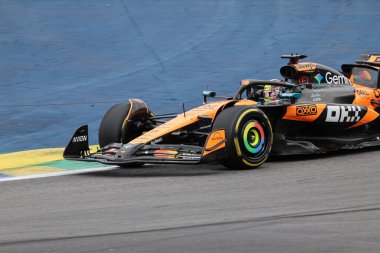  Oscar Piastri (AUS) - McLaren Formula 1 Takımı - McLaren MCL39 - Mercedes Formula 1 MSC Cruises So Paulo Grand Prix 2025, Jos Carlos Pace, So Paulo, Brezilya, 2025 FIA Formula 1 'in 21. Raundunun önünde 