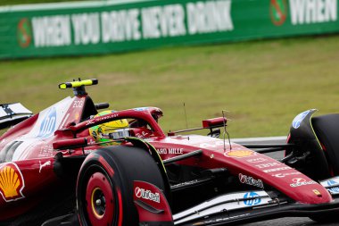  Lewis Hamilton (GBR) - Scuderia Ferrari - Ferrari SF-25 - Ferrari Formula 1 MSC Cruises Grande Premio de Sao Paulo 2025, Sao Paulo, Brasil, Autodromo Jose Carlos Pace 6-9 Kasım 2025 tarihleri arasında yapılan ön eleme oturumunda Ferrari. 24 raundun 21 'i 
