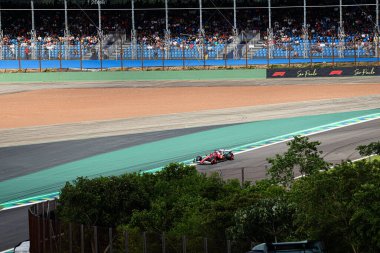  Charles Leclerc (MON) - Scuderia Ferrari - Ferrari SF-25 - Ferrari Formula 1 MSC Cruises Grande Premio de Sao Paulo 2025, Sao Paulo, Brasil, Autodromo Jose Carlos Pace 6-9 Kasım 2025 tarihleri arasında yapılan ön eleme oturumunda Ferrari. 24 raundun 21 'i