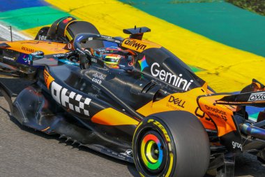  Oscar Piastri (AUS) - McLaren Formula 1 Takımı - McLaren MCL39 - Mercedes Formula 1 MSC Cruises Grande Premio de Sao Paulo 2025, Sao Paulo, Brasil, Autodromo Jose Carlos Pace 6-9 Kasım 2025 tarihleri arasında. 2025 'in 21. raundu.