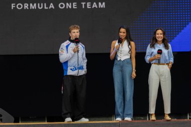  Liam Lawson (NZL) - Visa Cash App RB F1 Team - RB VCARB02 - Honda RBPT, Formula 1 MSC Cruises Grande Premio de Sao Paulo 2025, Sao Paulo, Brasil, Autodromo Jose Carlos Pace, 6-9 Kasım 2025 tarihleri arasında fan sahnesinde. 21. Raunt