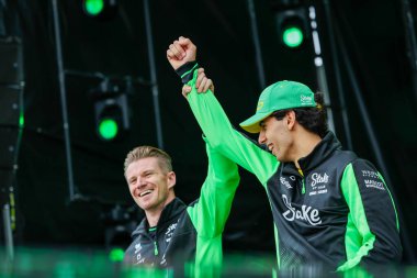 (Nico Hulkenberg (GER) - Stake F1 Team Sauber - Sauber C45 - Ferrari (R) Gabriel Bortoleto (BRA) Formula 1 MSC Cruises Grande Premio de Sao Paulo 2025, Sao Paulo, Brasil, Autodromo Jose Carlos Pace