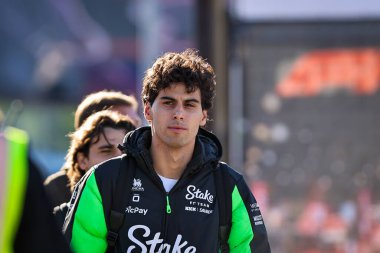 Gabriel Bortoleto (BRA) 2025 FIA Formula 1 Dünya Şampiyonası 'nın 22. Raundunun (20-23 Kasım 2025) öncesinde, Las Vegas Strip Pisti' nde düzenlenen Formula 1 Grand Prix 2025 Formula 1 'de F1 Team Sauber' ı ele geçirdi.).    