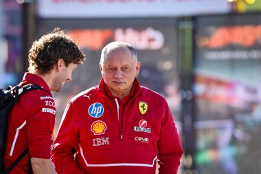 Frederic Vasseur (FRA) - Scuderia Ferrari F1 Takım Müdürü Formula 1 Heineken Las Vegas Grand Prix 2025 Las Vegas Strip Pisti 'nde 2025 FIA Formula 1 Dünya Şampiyonası' nın (20-23 Kasım 2025) 22.
