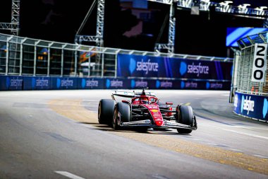 Charles Leclerc (MON) - Scuderia Ferrari - Ferrari SF-25 - Ferrari Formula 1 Heineken Las Vegas Grand Prix 2025 Las Vegas Strip Pisti 'nde Cuma günü, 2025 FIA Formula 1 Dünya Şampiyonası' nın (20-2 Kasım) 22.