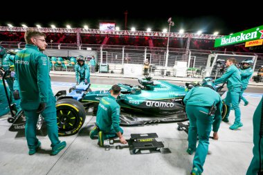 Aston Martin Aramco F1 Takımı, Formula 1 Heineken Las Vegas Grand Prix 2025 Las Vegas Strip Pisti 'nde 2025 FIA Formula 1 Dünya Şampiyonası' nın (20-23 Kasım 2025) 22.).    