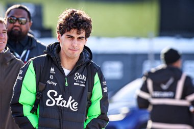 Gabriel Bortoleto (BRA) 2025 FIA Formula 1 Dünya Şampiyonası 'nın 22. Raundunun (20-23 Kasım 2025) öncesinde, Las Vegas Strip Pisti' nde düzenlenen Formula 1 Grand Prix 2025 Formula 1 'de F1 Team Sauber' ı ele geçirdi.).    