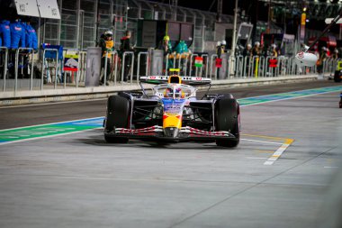 Liam Lawson (NZL) - Visa Cash App RB F1 Team - RB VCARB02 - Honda RBPT Formula 1 Heineken Las Vegas Grand Prix 2025, Las Vegas Strip Circuit, 2025 FIA Formula 1 Dünya Şampiyonası 'nın 22. Raundu öncesinde 
