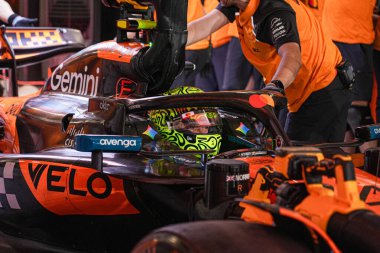 Lando Norris (GBR) - McLaren Formula 1 Takımı - McLaren MCL39 - Mercedes, Formula 1 Katar Havayolları Katar Grand Prix 2025, Losail Uluslararası Pisti, 2025 FIA Formula 1 Dünya Şampiyonası 'nın 23. Raundu (Kasım)