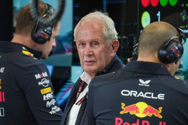 Helmut Marko (AUT) Oracle Red Bull Racing RBPT Consultant Formula 1 Katar Havayolları Katar Grand Prix 2025, 2025 FIA Formula 1 Dünya Şampiyonası 'nın 23. Raundu (2 Kasım) öncesinde