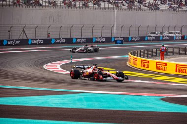Charles Leclerc (MON) - Scuderia Ferrari - Ferrari SF-25 - Ferrari Formula 1 Etihad Airways Abu Dhabi Grand Prix 2025 Ebu Dabi Marina Pisti, Abu Dabi, Birleşik Arap Emirlikleri 'nin 24. Raundunun önünde, 24.