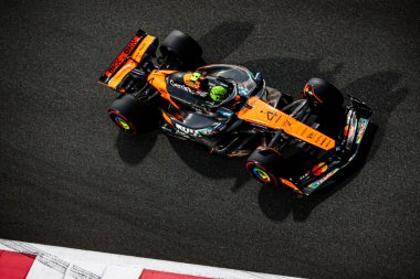 Lando Norris (GBR) - McLaren Formula 1 Ekibi - McLaren MCL39 - Mercedes Formula 1 Etihad Havayolları Grand Prix 2025 Abu Dabi Marina Pisti, Abu Dabi, Birleşik Arap Emirlikleri, 24. Raunt, Deniz