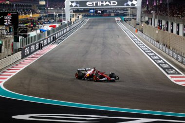 Charles Leclerc (MON) - Scuderia Ferrari - Ferrari SF-25 - Ferrari Formula 1 Etihad Airways Abu Dhabi Grand Prix 2025 Abu Dabi Marina Pisti yarışında 24. Sezon Finali ve 24.