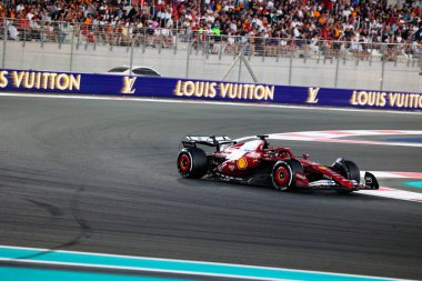 Charles Leclerc (MON) - Scuderia Ferrari - Ferrari SF-25 - Ferrari Formula 1 Etihad Airways Abu Dhabi Grand Prix 2025 Abu Dabi Marina Pisti yarışında 24. Sezon Finali ve 24.