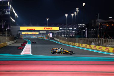 Lando Norris (GBR) - McLaren Formula 1 Takımı - McLaren MCL39 - Mercedes Formula 1 Etihad Havayolları Grand Prix 2025 Abu Dabi Marina Pisti, Abu Dabi, Birleşik Arap Emirlikleri, 24.