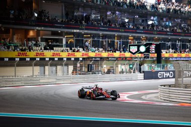 Charles Leclerc (MON) - Scuderia Ferrari - Ferrari SF-25 - Ferrari Formula 1 Etihad Airways Abu Dhabi Grand Prix 2025 Abu Dabi Marina Pisti yarışında 24. Sezon Finali ve 24.