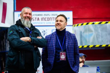 David Sebastiani (ITA) - Real Sebastiani Rieti Sadık Gerçek Sebastiani Rieti Bi.Emme Servisi Libertas Livorno Stagione 2025-26 Campionato Italiano Pallacanestro - Vahşi Batı Serie A2 Maschile - Normal Mevsim, Round 17