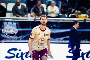 Niccolo Filoni (ITA) - Bi.Emme Service Libertas Livorno Real Sebastiani Rieti vs Bi.Emme Service Libertas Livorno Stagione 2025-26 Campionato Italiano Pallacanestro - Eski Vahşi Batı Serie A2 Maschile - Round 17