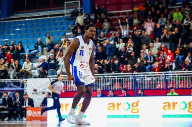 Darius Perry (ABD) - Real Sebastiani Rieti Real Sebastiani Rieti Bi.Emme Servisi Libertas Livorno Stagione 2025-26 Campionato Italiano Pallacanestro - Vahşi Batı Serisi A2 Maschile - Normal Mevsim, Round 17